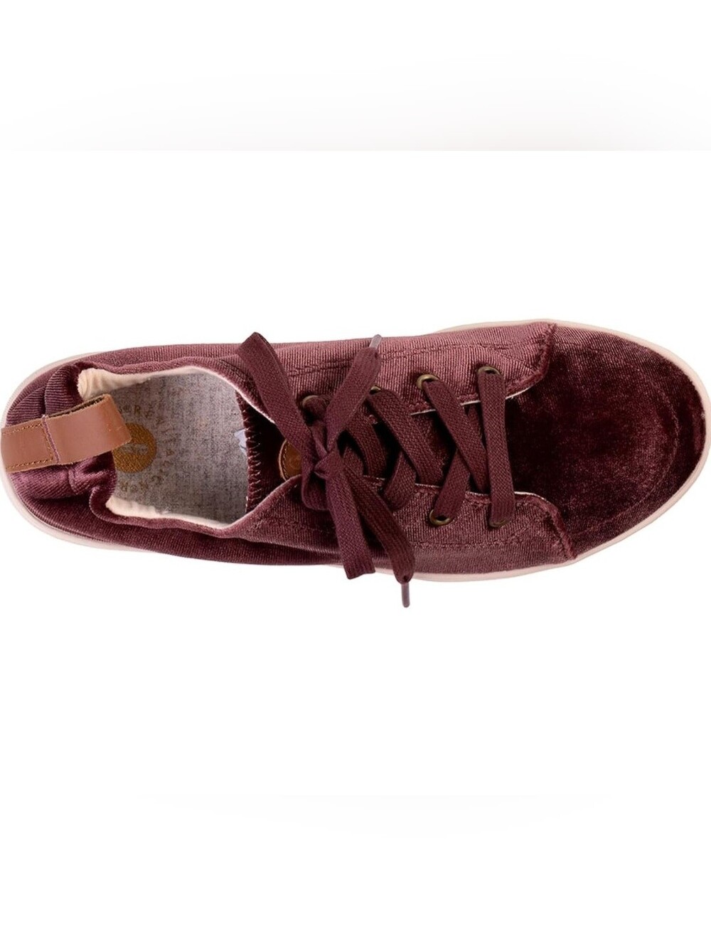 Revitalign Velvet Low-Top Sneakers Grape NEW - Picture 7 of 14